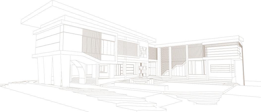 Desenho de linha da residência